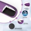 imageTECKNET Keyboard Wrist Rest and Mouse Pad with Wrist Support Memory Foam Set for ComputerLaptopMac Lightweight for Easy Typing ampamp Pain Relief Ergonomic MousepadPurple