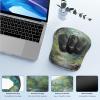 imageTECKNET Keyboard Wrist Rest and Mouse Pad with Wrist Support Memory Foam Set for ComputerLaptopMac Lightweight for Easy Typing ampamp Pain Relief Ergonomic MousepadOil on Green