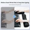 imageTECKNET Keyboard Wrist Rest and Mouse Pad with Wrist Support Memory Foam Set for ComputerLaptopMac Lightweight for Easy Typing ampamp Pain Relief Ergonomic MousepadBlack