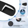 imageTECKNET Keyboard Wrist Rest and Mouse Pad with Wrist Support Memory Foam Set for ComputerLaptopMac Lightweight for Easy Typing ampamp Pain Relief Ergonomic MousepadBlack