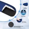 imageTECKNET Keyboard Wrist Rest and Mouse Pad with Wrist Support Memory Foam Set for ComputerLaptopMac Lightweight for Easy Typing ampamp Pain Relief Ergonomic MousepadBlue