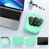 imageTECKNET Keyboard Wrist Rest and Mouse Pad with Wrist Support Memory Foam Set for ComputerLaptopMac Lightweight for Easy Typing ampamp Pain Relief Ergonomic MousepadLight Green