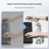 imageTECKNET Keyboard Wrist Rest and Mouse Pad with Wrist Support Memory Foam Set for ComputerLaptopMac Lightweight for Easy Typing ampamp Pain Relief Ergonomic MousepadBlue Flower