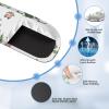 imageTECKNET Keyboard Wrist Rest and Mouse Pad with Wrist Support Memory Foam Set for ComputerLaptopMac Lightweight for Easy Typing ampamp Pain Relief Ergonomic MousepadWhite Flower