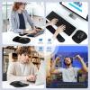 imageTECKNET Keyboard Wrist Rest and Mouse Pad with Wrist Support Memory Foam Set for ComputerLaptopMac Lightweight for Easy Typing ampamp Pain Relief Ergonomic MousepadBlack