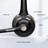 imageTECKNET Bluetooth Headset Wireless Headset with Noise Canceling Microphone for Trucker OnEar Bluetooth Headset with Mute Mic for WorkDark Grey