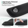 imageTECKNET Ergonomic Keyboard Wrist Rest and Mouse Pad Foldable Memory Foam Wrist Rest for Computer Keyboard Durable Mousepad for Computer Laptop Mac Lightweight for Easy Typing and Pain Relief NavyDark Black