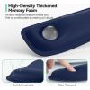 imageTECKNET Ergonomic Keyboard Wrist Rest and Mouse Pad Foldable Memory Foam Wrist Rest for Computer Keyboard Durable Mousepad for Computer Laptop Mac Lightweight for Easy Typing and Pain Relief NavyNavy