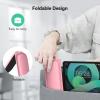 imageTECKNET Ergonomic Keyboard Wrist Rest and Mouse Pad Foldable Memory Foam Wrist Rest for Computer Keyboard Durable Mousepad for Computer Laptop Mac Lightweight for Easy Typing and Pain Relief NavyMorandi Pink