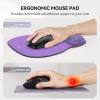 imageTECKNET Gel Mouse Pad with Wrist Rest Ergonomic Office Mousepad with Wrist Support  NonSlip ampamp Smooth Surface Comfortable Desk Accessories Mat for Office Gaming and Study  GradientPurple