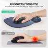 imageTECKNET Gel Mouse Pad with Wrist Rest Ergonomic Office Mousepad with Wrist Support  NonSlip ampamp Smooth Surface Comfortable Desk Accessories Mat for Office Gaming and Study  GradientGradient Color