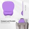 imageTECKNET Gel Mouse Pad with Wrist Rest Ergonomic Office Mousepad with Wrist Support  NonSlip ampamp Smooth Surface Comfortable Desk Accessories Mat for Office Gaming and Study  GradientPurple