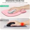 imageTECKNET Gel Mouse Pad with Wrist Rest Ergonomic Office Mousepad with Wrist Support  NonSlip ampamp Smooth Surface Comfortable Desk Accessories Mat for Office Gaming and Study  GradientPINK