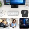 imageTECKNET Gel Mouse Pad with Wrist Rest Ergonomic Office Mousepad with Wrist Support  NonSlip ampamp Smooth Surface Comfortable Desk Accessories Mat for Office Gaming and Study  GradientCharcoal Black