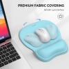 imageTECKNET Gel Mouse Pad with Wrist Rest Ergonomic Office Mousepad with Wrist Support  NonSlip ampamp Smooth Surface Comfortable Desk Accessories Mat for Office Gaming and Study  GradientLTBlue