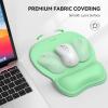 imageTECKNET Gel Mouse Pad with Wrist Rest Ergonomic Office Mousepad with Wrist Support  NonSlip ampamp Smooth Surface Comfortable Desk Accessories Mat for Office Gaming and Study  GradientGreen