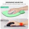 imageTECKNET Gel Mouse Pad with Wrist Rest Ergonomic Office Mousepad with Wrist Support  NonSlip ampamp Smooth Surface Comfortable Desk Accessories Mat for Office Gaming and Study  GradientGreen