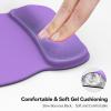 imageTECKNET Gel Mouse Pad with Wrist Rest Ergonomic Office Mousepad with Wrist Support  NonSlip ampamp Smooth Surface Comfortable Desk Accessories Mat for Office Gaming and Study  GradientPurple