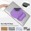 imageTECKNET Gel Mouse Pad with Wrist Rest Ergonomic Office Mousepad with Wrist Support  NonSlip ampamp Smooth Surface Comfortable Desk Accessories Mat for Office Gaming and Study  GradientPurple