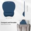 imageTECKNET Gel Mouse Pad with Wrist Rest Ergonomic Office Mousepad with Wrist Support  NonSlip ampamp Smooth Surface Comfortable Desk Accessories Mat for Office Gaming and Study  GradientNavy