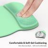 imageTECKNET Gel Mouse Pad with Wrist Rest Ergonomic Office Mousepad with Wrist Support  NonSlip ampamp Smooth Surface Comfortable Desk Accessories Mat for Office Gaming and Study  GradientGreen