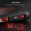 imageTECKNET Laptop Cooling Pad 12quot156quot Laptop Cooler Gaming Laptop Cooling Stand Wind Speed Adjustable 2 USB Powered Laptop Fan Cooling Pad for Laptop Within 16 Inch RedRed