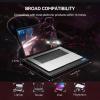 imageTECKNET Laptop Cooling Pad 12quot156quot Laptop Cooler Gaming Laptop Cooling Stand Wind Speed Adjustable 2 USB Powered Laptop Fan Cooling Pad for Laptop Within 16 Inch RedRed
