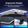 imageTECKNET Laptop Cooling Pad Portable Slim Quiet USB Powered Laptop Notebook Cooler Cooling Pad Stand Chill Mat with 3 Blue LED Fans Fits 1217 Inches WhiteWhite