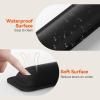 imageTECKNET Wrist Rest for Computer Keyboard Thicken Memory Foam Wrist Support Pad for Keyboard Ergonomic Palm Rest for Pain Relief AntiSlip Rubber Base 17x33 in 1 inch 25mm BlackBlack