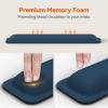 imageTECKNET Wrist Rest for Computer Keyboard Thicken Memory Foam Wrist Support Pad for Keyboard Ergonomic Palm Rest for Pain Relief AntiSlip Rubber Base 17x33 in 1 inch 25mm BlackBlue