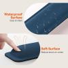 imageTECKNET Wrist Rest for Computer Keyboard Thicken Memory Foam Wrist Support Pad for Keyboard Ergonomic Palm Rest for Pain Relief AntiSlip Rubber Base 17x33 in 1 inch 25mm BlackBlue