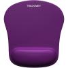 imageTECKNET Ergonomic Mouse Pad with Wrist Rest Soft Mousepad with Massage Design Memory Foam and NonSlip PU Base for Pain Relief Gaming Mouse Pad for Desk Home Office 12x8 Inches BlackPurple
