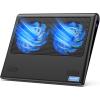 imageTECKNET Laptop Cooling Pad 12quot156quot Laptop Cooler Gaming Laptop Cooling Stand Wind Speed Adjustable 2 USB Powered Laptop Fan Cooling Pad for Laptop Within 16 Inch RedBlue