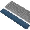 imageTECKNET Wrist Rest for Computer Keyboard Thicken Memory Foam Wrist Support Pad for Keyboard Ergonomic Palm Rest for Pain Relief AntiSlip Rubber Base 17x33 in 1 inch 25mm BlackBlue