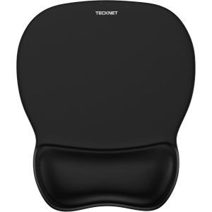imageTECKNET Gel Mouse Pad with Wrist Rest Ergonomic Office Mousepad with Wrist Support  NonSlip ampamp Smooth Surface Comfortable Desk Accessories Mat for Office Gaming and Study  GradientCharcoal Black