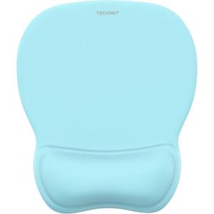 imageTECKNET Gel Mouse Pad with Wrist Rest Ergonomic Office Mousepad with Wrist Support  NonSlip ampamp Smooth Surface Comfortable Desk Accessories Mat for Office Gaming and Study  GradientLTBlue