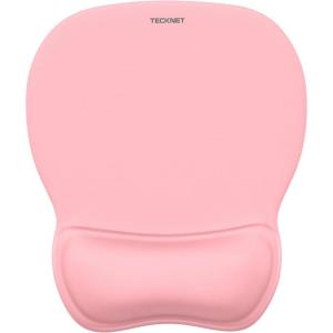 imageTECKNET Gel Mouse Pad with Wrist Rest Ergonomic Office Mousepad with Wrist Support  NonSlip ampamp Smooth Surface Comfortable Desk Accessories Mat for Office Gaming and Study  GradientPINK