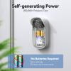 imageTECKNET SelfPowered Wireless Doorbell Kit  PlugThrough Door Bell with RGB Light 60 Chimes ampamp 5 Volume Levels IP66 Waterproof Classroom Doorbell 1000ft Range Doorbells for HomeOffice1 Button  1 Plugthrough Receiver  RGB White