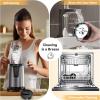 imageTECKNET 600W Smoothie Blender Portable Blender for Smoothies and Shakes Countertop and Personal Bullet Grinder Combo for Kitchen with 2 BPAFree Cup Frozen Fruit Drinks and SaucesGray