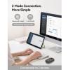 imageTECKNET Bluetooth Mouse 24G Silent Wireless Mouse for 2 ModesBT305024Ghz Contoured Grip with USB Receiver Quiet Click Portable Compatible with PC Chromebook Mac  PinkGrey