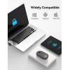 imageTECKNET Bluetooth Mouse 24G Silent Wireless Mouse for 2 ModesBT305024Ghz Contoured Grip with USB Receiver Quiet Click Portable Compatible with PC Chromebook Mac  PinkGrey