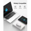 imageTECKNET Bluetooth Mouse 24G Silent Wireless Mouse for 2 ModesBT305024Ghz Contoured Grip with USB Receiver Quiet Click Portable Compatible with PC Chromebook Mac  PinkWhite