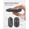 imageTECKNET Bluetooth Mouse 24G Silent Wireless Mouse for 2 ModesBT305024Ghz Contoured Grip with USB Receiver Quiet Click Portable Compatible with PC Chromebook Mac  PinkGrey
