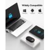 imageTECKNET Bluetooth Mouse 24G Silent Wireless Mouse for 2 ModesBT305024Ghz Contoured Grip with USB Receiver Quiet Click Portable Compatible with PC Chromebook Mac  PinkBlack