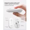 imageTECKNET Bluetooth Mouse 24G Silent Wireless Mouse for 2 ModesBT305024Ghz Contoured Grip with USB Receiver Quiet Click Portable Compatible with PC Chromebook Mac  PinkWhite