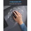 imageTECKNET Ergonomic Mouse Bluetooth Wireless Vertical Mouse Rechargeable Battery Quiet Clicks 4800 DPI Adjustable BT5030 ampamp 24G Connect Easy to use Wide Compatibility  BlackBlack