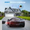 imageTECKNET Solar Wireless Driveway Alarm with 2600FT Long Range ampamp 36 Melodies ampamp 5 Volumes and Supports 4 Zones Weatherproof Motion Sensor Alarm to Protect Inside Outside Property 1 Receiver 1 SensorBlack Receiver and Sensor
