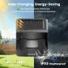 imageTECKNET Solar Wireless Driveway Alarm with 2600FT Long Range ampamp 36 Melodies ampamp 5 Volumes and Supports 4 Zones Weatherproof Motion Sensor Alarm to Protect Inside Outside Property 1 Receiver 1 SensorBlack Receiver and Sensor