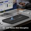 imageTECKNET Wireless Keyboard for Laptop 24G USB Silent Computer Keyboard with Comfortable Palm Rest ampamp Adjustable Feet Stand for Desktop PC Notebook Surface and Windows Full Size LayoutBright Black