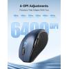 imageTECKNET Wireless Mouse RechargeableMouse for Laptop Computer24G USB Computer Mice Wireless6 Button 6400 DPI Ergonomic Silent MicePortable Cordless Travel MiceWide CompatibilityBlue